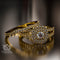 0.73ct Diamond Double Halo Split Shank Gold Bridal Set- 01US57
